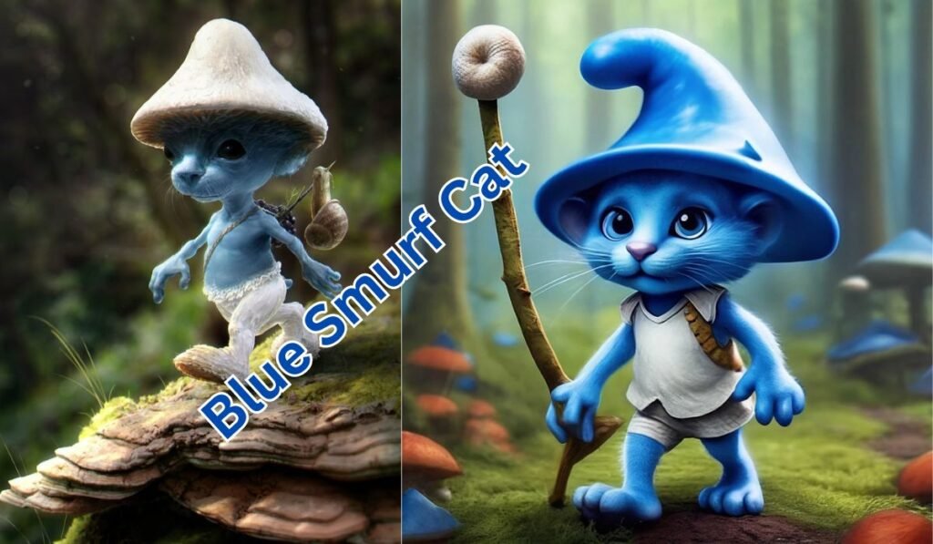 Blue Smurf Cat